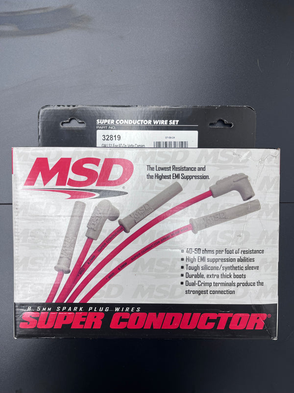 MSD 32819 Super Conductor Spark Plug Wire Set – LS1/LS6 LS Swap – New Open Box