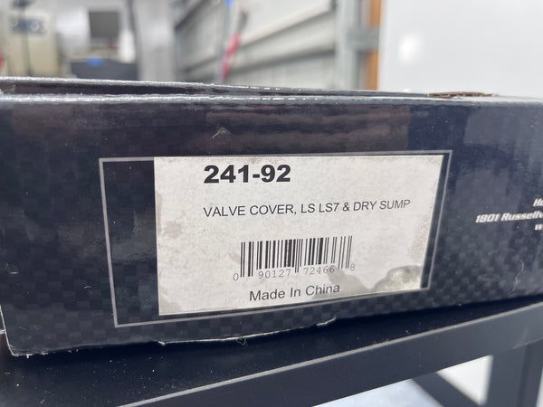 Holley 241-92 LS Valve Covers – Cast Aluminum, Standard Height, GM LS1/LS2/LS6 – New Open Box