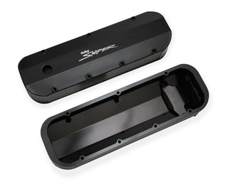 Holley Sniper Big Block Chevy Fabricated Valve Covers / Black Finish