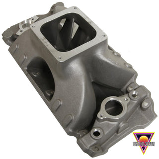 Brodix BM 2017-O Intake Manifold – Standard Deck BBC, Oval Port, 4500 Flange