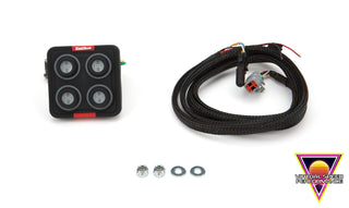 FuelTech SwitchPanel-4 Mini – 4 Button Dash Mount Switch Panel (FTH5022100300