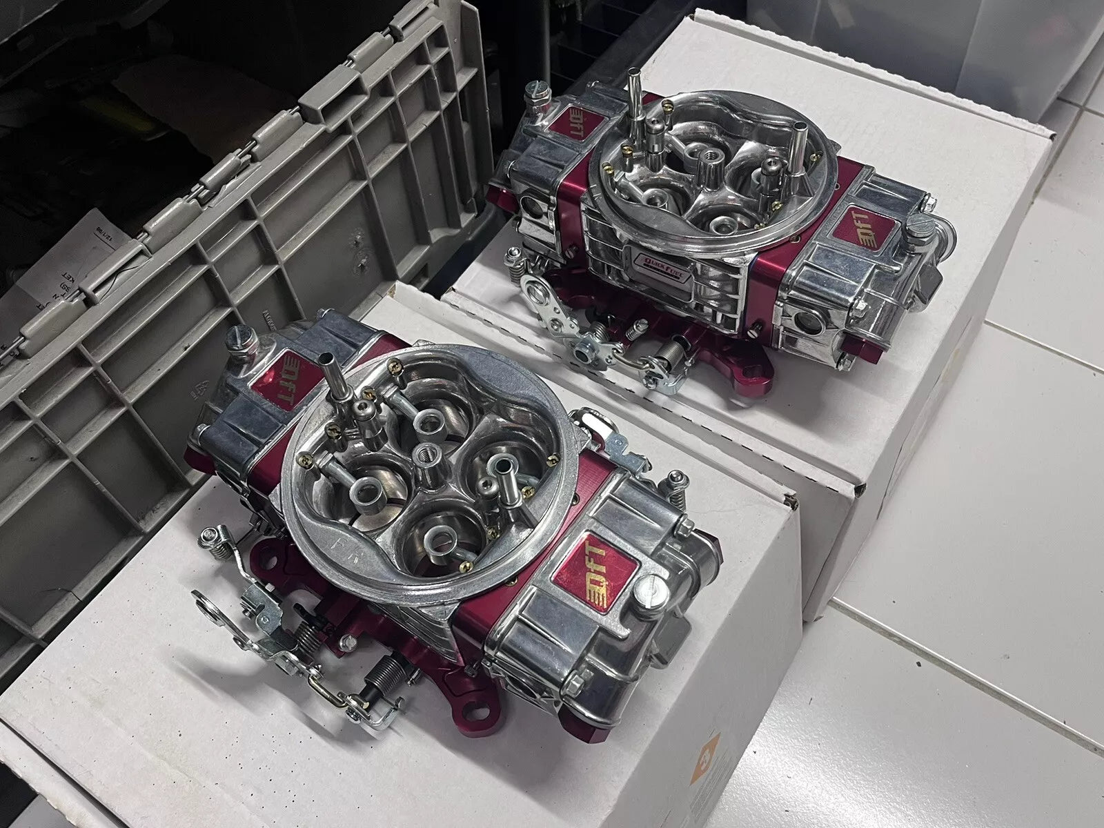 Quick Fuel 950 CFM Dual 4-Barrel Carburetors – Tunnel Ram/Supercharger ...