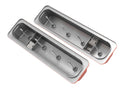 Holley SBC Valve Covers GM Chevrolet Bowtie Center Bolt Orange Finish Virtual Speed Performance HOLLEY
