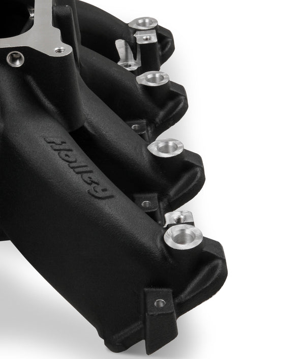 Holley EFI LS1/LS2/LS6 Single Plane Split-Design Race Intake Manifold Black Finish Virtual Speed Performance HOLLEY