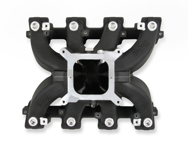 Holley EFI LS3/L92 Split Single Plane Race Intake Manifold Black Finish Virtual Speed Performance HOLLEY