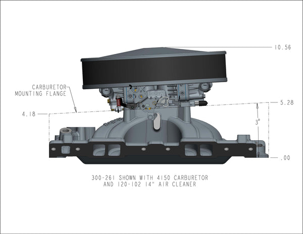 Holley SBC 262-400 Single Plane Intake Manifold 4150 Flange Virtual Speed Performance HOLLEY