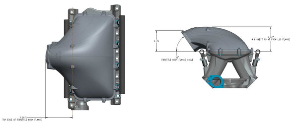 Holley EFI SBF 351W Hi-Ram Side Mount Top Intake Manifold Virtual Speed Performance HOLLEY