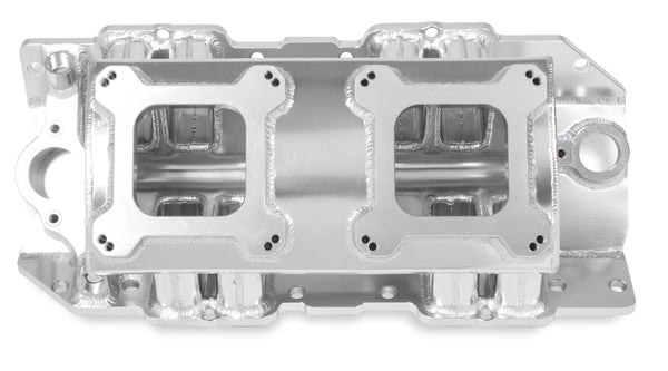 Holley BBC Tunnel Ram Intake Manifold 2 x 4150 Standard 9.8 Deck Virtual Speed Performance HOLLEY
