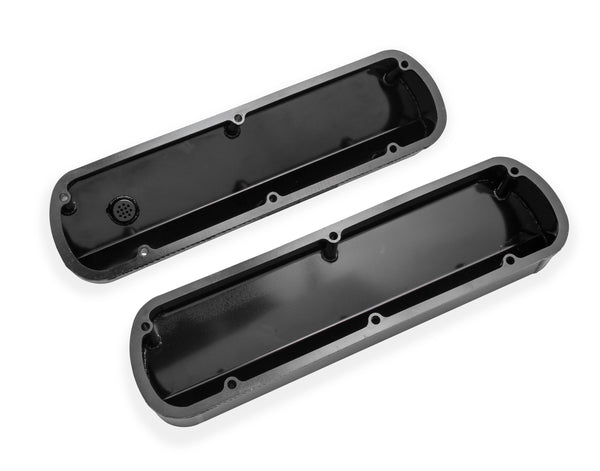 Holley Sniper SBF Valve Covers Tall Fabricated Black Finish