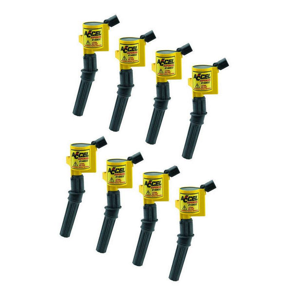 Accel Ford 1998-08 4.6L/5.4L/6.8L 2-VALVE Mod Engine Ignition Coils (Set Of 8) Virtual Speed Performance ACCEL