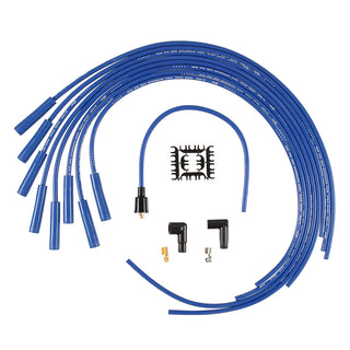ACCEL Spark Plug Wires - Blue Straight Boots With Blue Wires