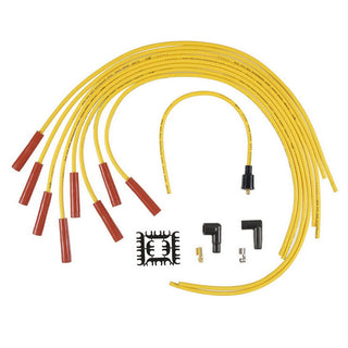 ACCEL Spark Plug Wires - Orange Straight Boots With Yellow Wires