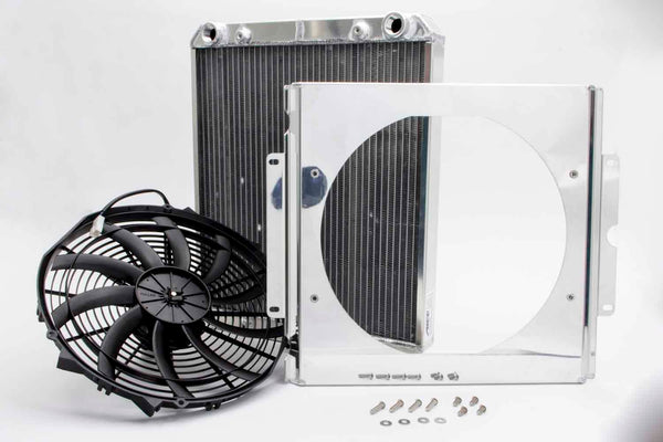 AFCO Dragster Radiator w/ Fan and Shroud Virtual Speed Performance AFCO RACING PRODUCTS