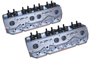 AFR SBC Aluminum Heads 227cc Eliminator Race Angle Plug Assembled Virtual Speed Performance AIR FLOW RESEARCH