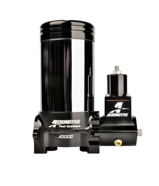 Aeromotive A3000 Carbureted Fuel Pump With Regulator 3600 HP Rating GAS/E85 Virtual Speed Performance AEROMOTIVE