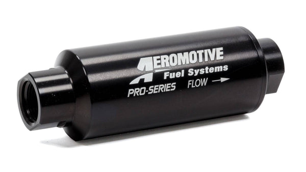 AEROMOTIVE Pro-Series -12an Inline Fuel Filter - 10 Micron Virtual Speed Performance AEROMOTIVE