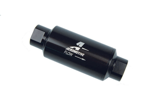 Inline Fuel Filter - 10 Micron- Black Virtual Speed Performance AEROMOTIVE