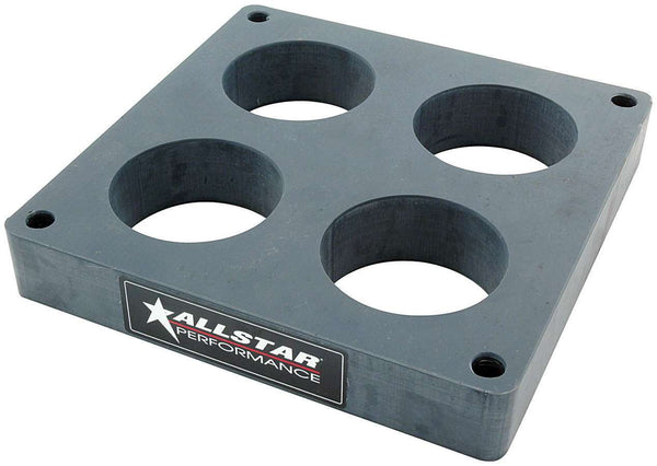 Carb Spacer 4500 4 Hole 1.00in Virtual Speed Performance ALLSTAR PERFORMANCE