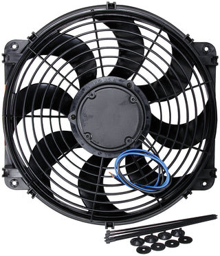 Electric Fan 14in Curved Blade Virtual Speed Performance ALLSTAR PERFORMANCE