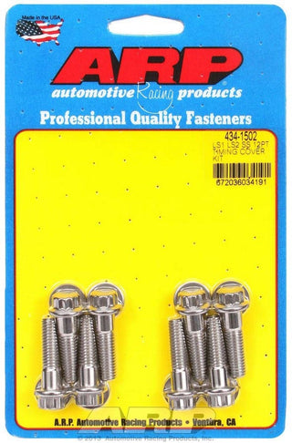 ARP LS Timing Cover Bolt Kit - 12 Point - Stainless - LS1 /LS2