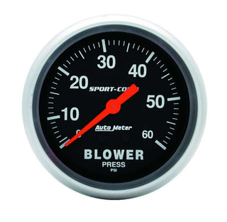 0-60 Psi Blower Pressure Virtual Speed Performance AUTOMETER