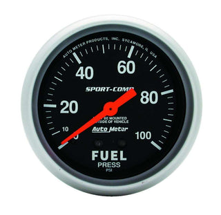 0-100 Fuel Press Gauge Virtual Speed Performance AUTOMETER