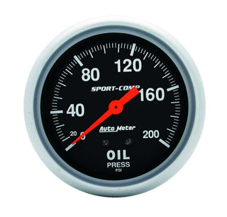 0-200 Oil Pressure Gauge Virtual Speed Performance AUTOMETER