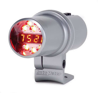 2-1/16in D/P/S Shift Light - 5 Stage- Silver Virtual Speed Performance AUTOMETER