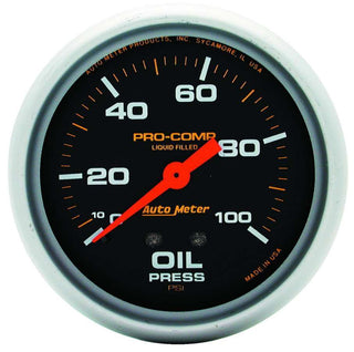 0-100 Oil Pressure Gauge Virtual Speed Performance AUTOMETER