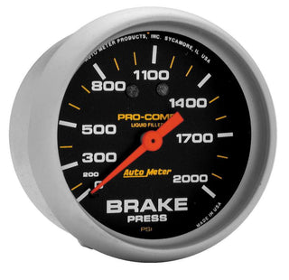 0-2000 Brake Pressure Virtual Speed Performance AUTOMETER