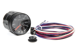 Spek-Pro 2-1/6 Gauge Voltmeter w/Peak Mem. Virtual Speed Performance AUTOMETER