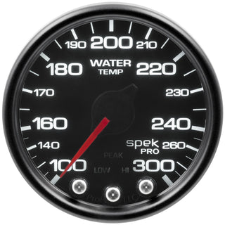 Spek-Pro Water Temp Gauge 100-300F 2-1/16 Virtual Speed Performance AUTOMETER