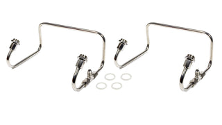 Dual Inlet Fuel Line Kit Holley 4150 Polished SS Virtual Speed Performance THE BLOWER SHOP