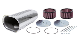 Dual Carb Blower Scoop Kit - Polished Virtual Speed Performance THE BLOWER SHOP