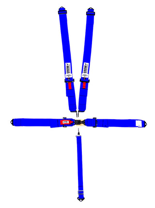 5-Pt Harness Small Latch Blu Bolt in Blk Hardware Virtual Speed Performance CROW ENTERPRIZES