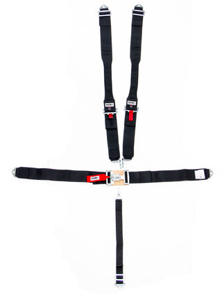 5-Pt Harness Big Latch Blk Hans Bolt In Pull Do Virtual Speed Performance CROW ENTERPRIZES