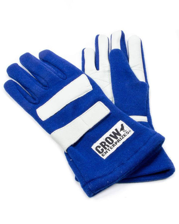 Gloves Medium Blue Nomex 2-Layer Standard Virtual Speed Performance CROW ENTERPRIZES