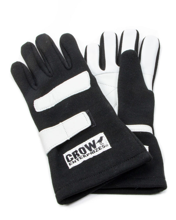 Gloves Medium Black Nomex 2-Layer Standard Virtual Speed Performance CROW ENTERPRIZES