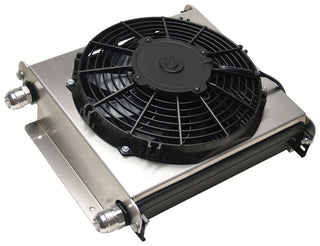 Remote Oil Cooler -12AN w/ Fan Virtual Speed Performance DERALE