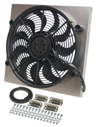RAD Fan with Aluminum Shroud Assembly Virtual Speed Performance DERALE