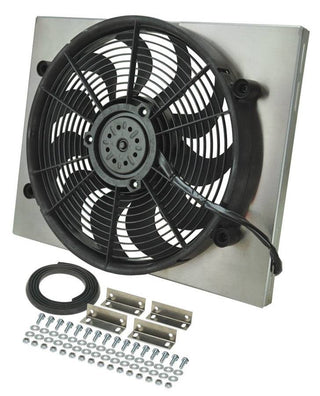 RAD Fan w/Alum Shroud Assembly Virtual Speed Performance DERALE
