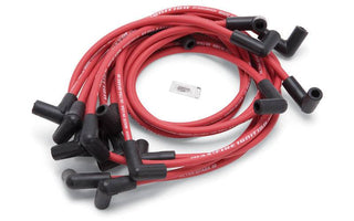 EDELBROCK Max Fire Plug Wire Set SBC w/HEI 90 Degree Red Virtual Speed Performance EDELBROCK