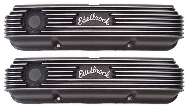 EDELBROCK Ford FE Classic Series V/C's - Black Finish Virtual Speed Performance EDELBROCK