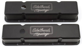 EDELBROCK SBC Victor Series V/C's - Tall- Black Finish Virtual Speed Performance EDELBROCK