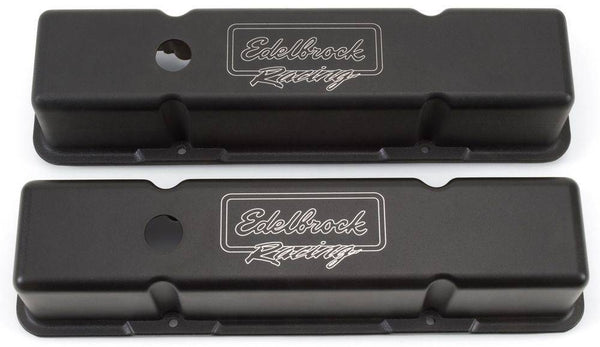 EDELBROCK SBC Victor Series V/C's - Tall- Black Finish Virtual Speed Performance EDELBROCK