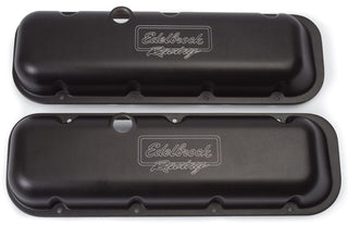 EDELBROCK BBC Victor Series V/C's - Short- Black Finish Virtual Speed Performance EDELBROCK
