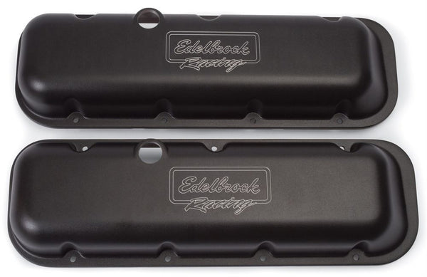EDELBROCK BBC Victor Series V/C's - Short- Black Finish Virtual Speed Performance EDELBROCK