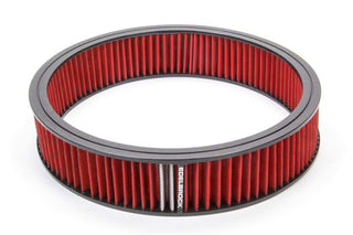 Air Filter Element Red 14in x 3in Virtual Speed Performance EDELBROCK