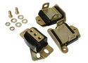 SBC Motor & Trans Mount Kit Zinc Finish Black Virtual Speed Performance ENERGY SUSPENSION