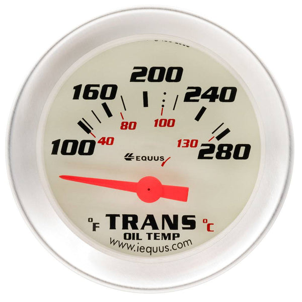 2.0 Dia Trans Temp Gauge Silver 100-280 Virtual Speed Performance EQUUS